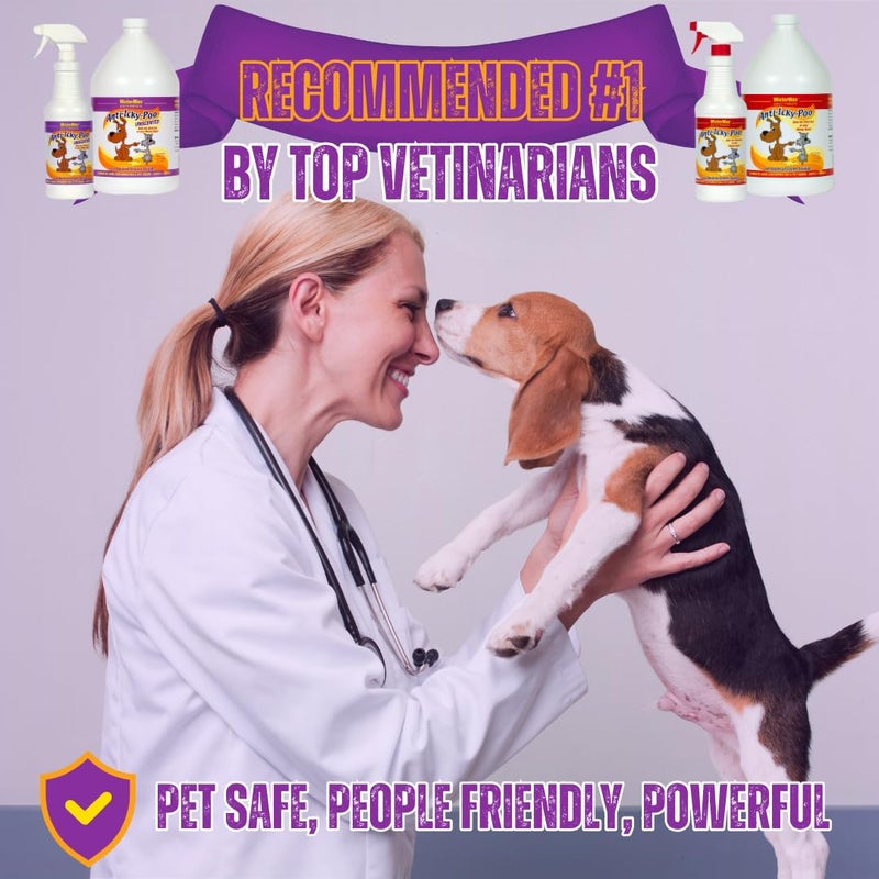 Mister Max Anti Icky Poo Pet Urine Enzyme Cleaner & Feces Odor Remover, Enzymatic Cleaner for Dog & Cat Urine, Pet Odor Remover Spray, 1 Gallon (Unscented) - Image 4