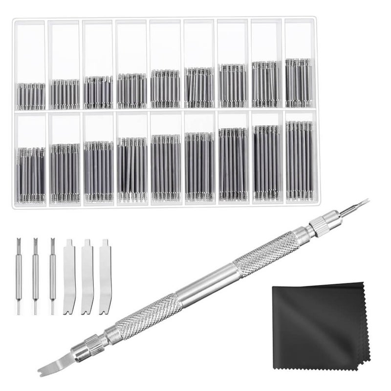 Anezus Watch Link Remover Kit with Spring Bar Tool Watch Band Tool and 360 Pcs Watch Strap Link Pins for Watch Repair and Watch Band Removal - Image 1