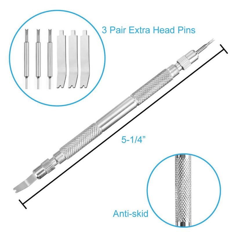 Anezus Watch Link Remover Kit with Spring Bar Tool Watch Band Tool and 360 Pcs Watch Strap Link Pins for Watch Repair and Watch Band Removal - Image 3