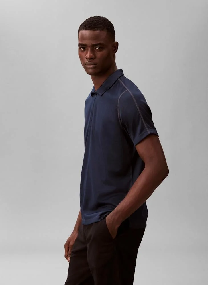 CALVIN KLEIN  Slim Stretch Mesh Polo for Men | Best Price UAE