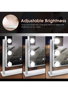 DANIM Vanity Mirror Hollywood Makeup Mirror With 12 LED Lights Lighted Dimmable 3 Colors Mode Touch Control  - Image 5