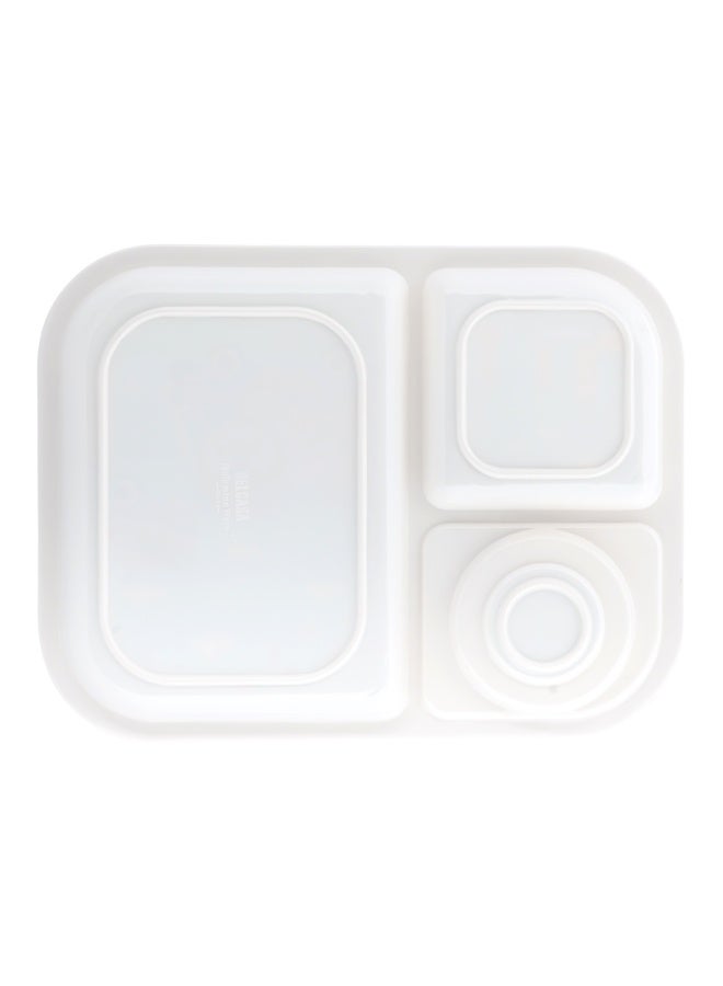 DELCASA طبق طعام للأطفال من الميلامين مقاس 10.5 بوصة DC2187 آمن للاستخدام في غسالة الأطباق - Image 2