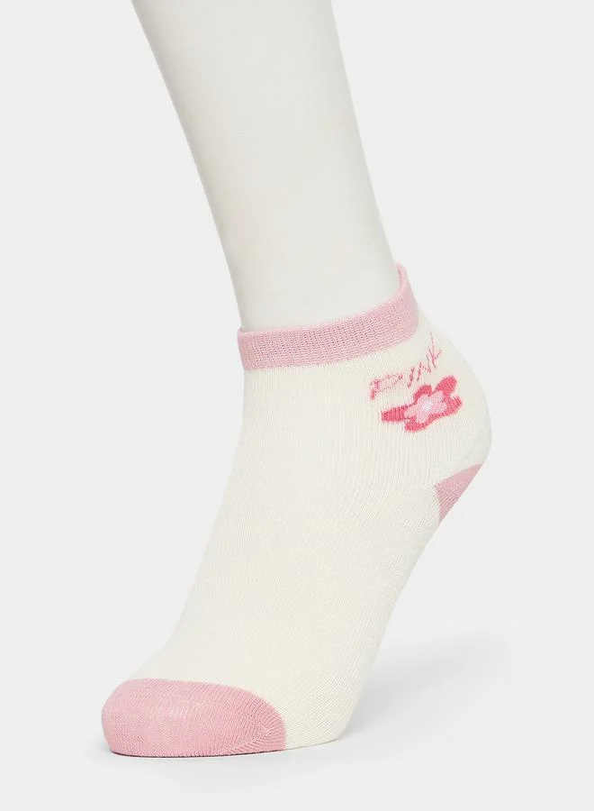 Styli Pack of 5 - Flower Print Assorted Socks