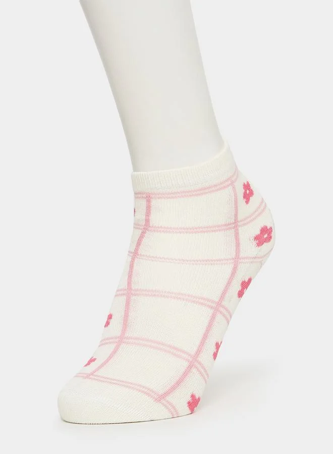 Styli Pack of 5 - Flower Print Assorted Socks
