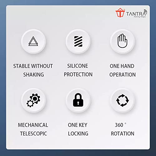 TANTRA S1A Mobile Holder for Bikes One Touch Technology Bike Mobile Holder for Maps and GPS Navigation, 360° Rotation, Firm Griping, Anti Shake Mobile Stand for Bike Accessories, Bi Cycle Accessories - Image 5