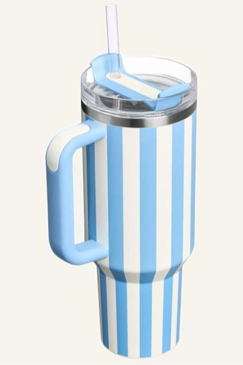 ستانلي STANLEY Quencher H2.0 Tumbler with Handle and Straw 40 oz Flowstate 3 Position Lid Cup Holder Compatible for Travel Insulated Stainless Steel Cup - Image 2