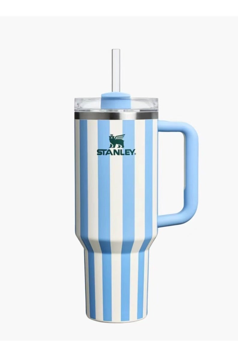 ستانلي STANLEY Quencher H2.0 Tumbler with Handle and Straw 40 oz Flowstate 3 Position Lid Cup Holder Compatible for Travel Insulated Stainless Steel Cup - Image 1