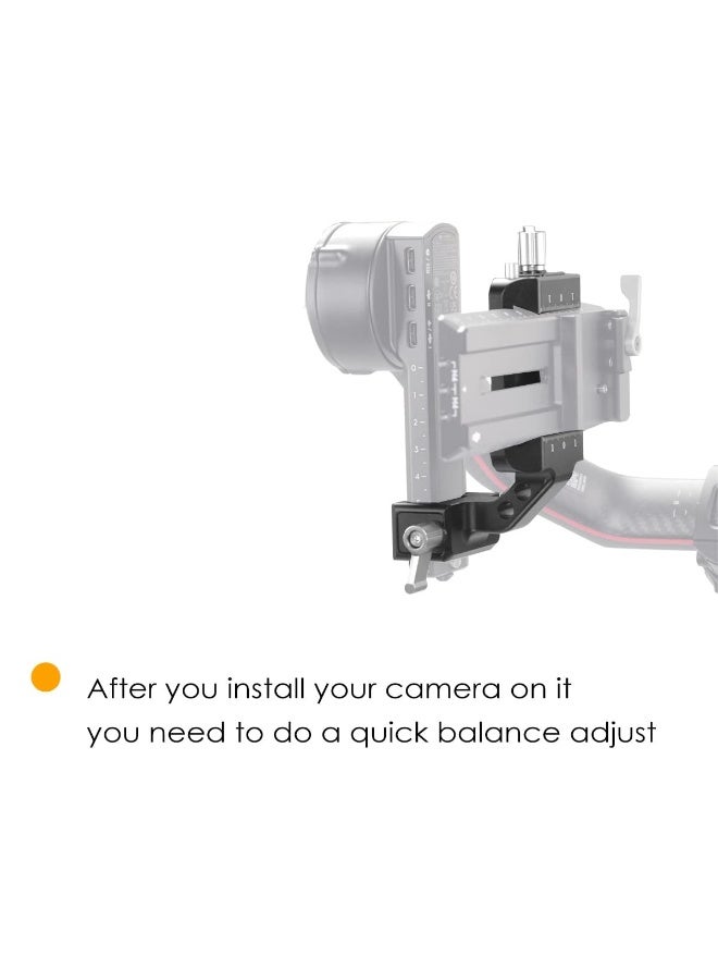 حامل الكاميرا العمودي RS3، حل تثبيت قوي للتصوير الرأسي، متوافق مع كاميرات DJI RS 2/RS 3/RS3 PRO لتصوير فيديوهات إنستغرام ويوتيوب القصيرة وتيك توك، مع إمكانية التصوير العمودي الممتد. - Image 5