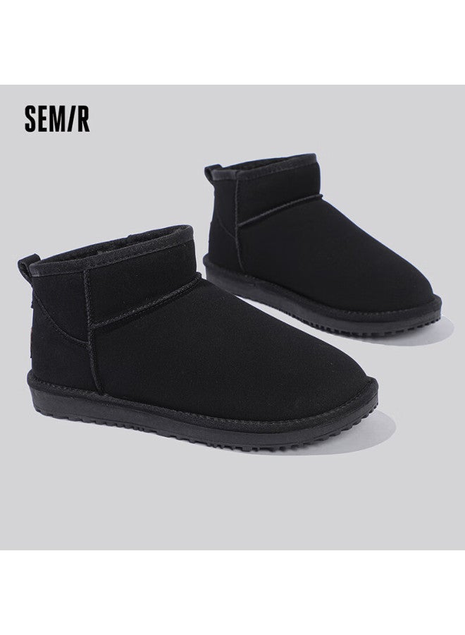 Semir Men's Snow Boots Winter Thickened Fleece Warm Casual Cotton Shoes Boots Smtx234005 Black 44 - Image 3
