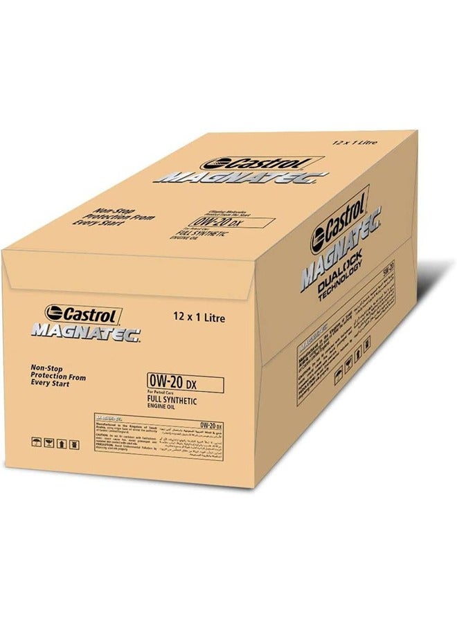 كاسترول زيت محرك كاسترول 1 لتر 0w20 ماجنتيك كرتون 12 حبه