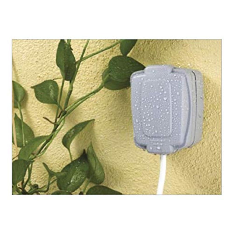 13A Switch Socket Outdoor Waterproof Ip66 Grey Masterseal Compact 86486Gry - Image 3
