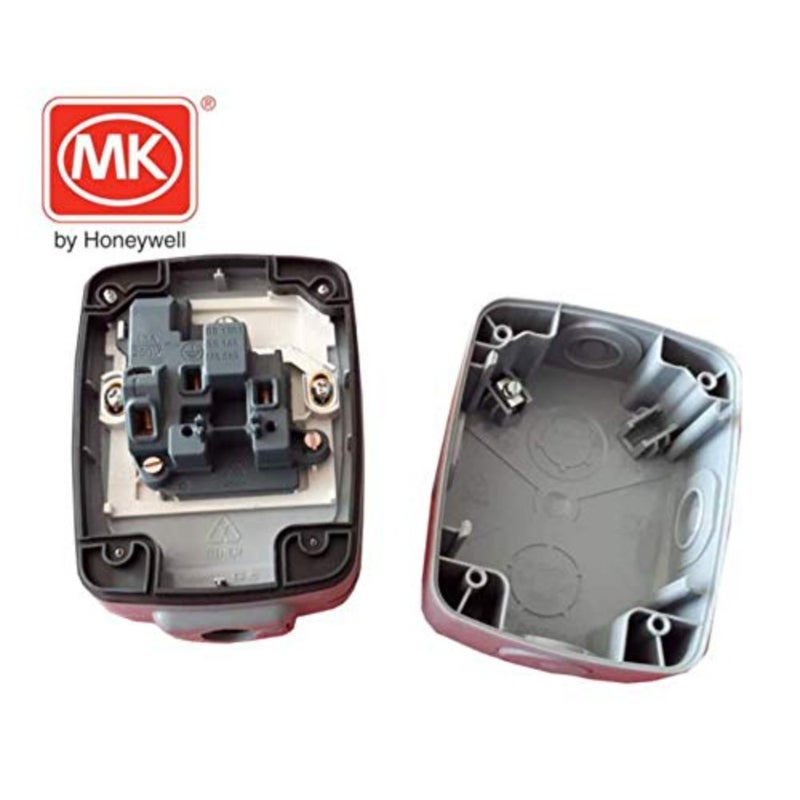 13A Switch Socket Outdoor Waterproof Ip66 Grey Masterseal Compact 86486Gry - Image 2
