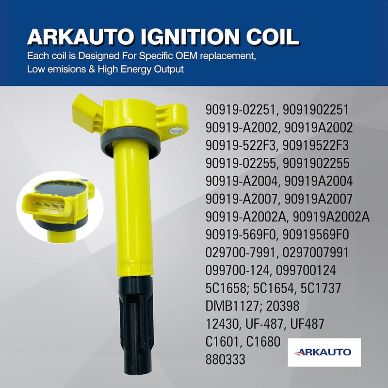 ARKAUTO 6PCS High Performance Ignition Coils for Lexus and Toyota 3.5 V6 - Image 4