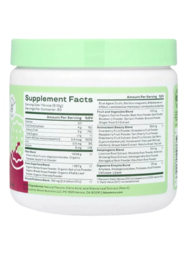 Bloom Nutrition Superfood Greens Powder, Digestive Enzymes with Probiotics and Prebiotics, 30 SVG, Orange Passionfruit - Image 2