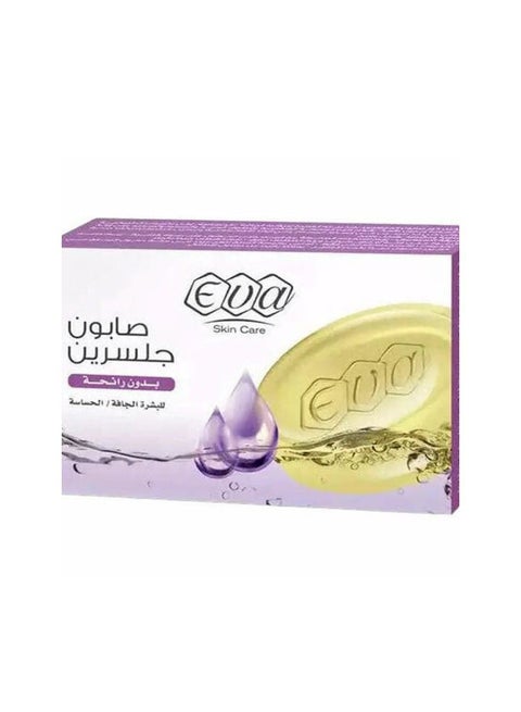 صابونه جليسرين بدون رائحه ايفا لجميع انواع الجافه والحساسة