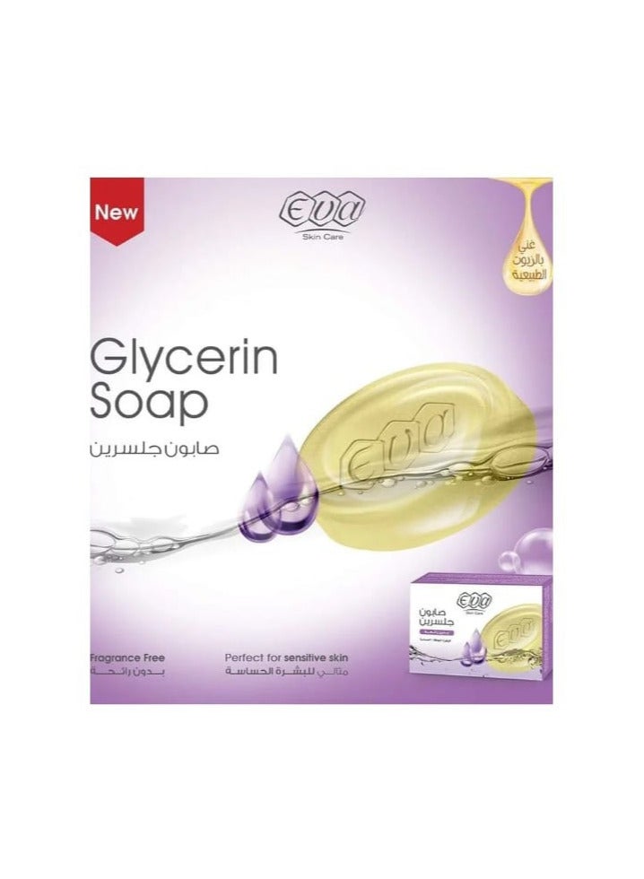 إيفا صابونه جليسرين بدون رائحه ايفا لجميع انواع الجافه والحساسة - Image 2