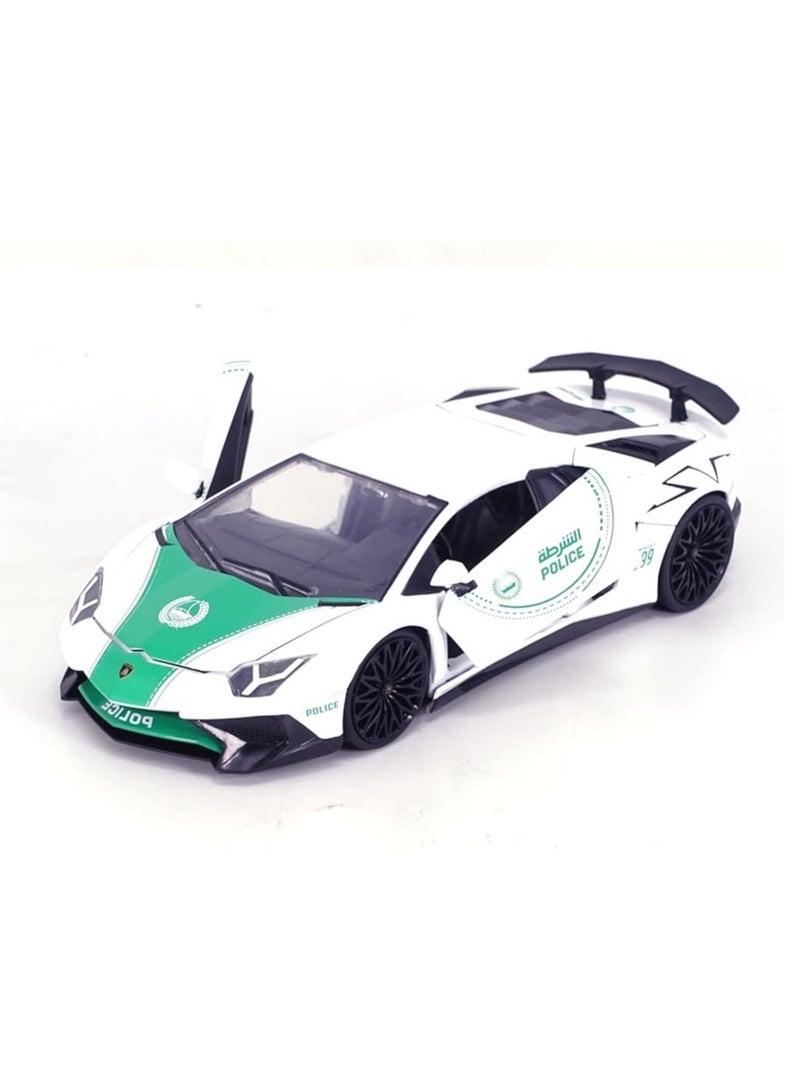 JADA Dubai Police 2020 Chevrolet Corvette Stingray Car Scale 1:24 - Image 1