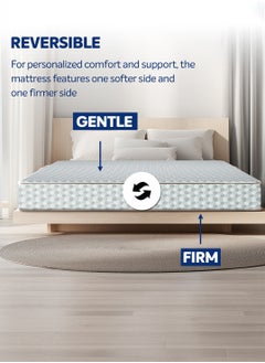 Sleepwell Sleepwell Dual Pro Profiled Foam | 10 Night Trial | Reversible | Gentle And Firm Triple Layered Anti Sag Foam Mattress | King Bed Size (200L x 180W x 20H cm)  - Image 2