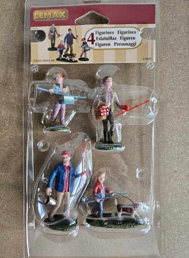 Lemax Family Fishing Day, Set of 4#42327 - Image 2