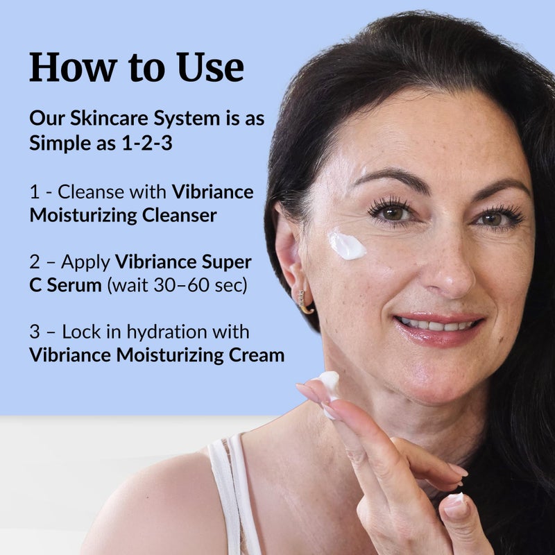 Vibriance Moisturizing Cream | Anti Aging Moisturizer for Face with Squalane, Niacinamide | Moisturizer for Aging Skin | Day/Night Face Cream for Older Women 60 Plus - Image 3