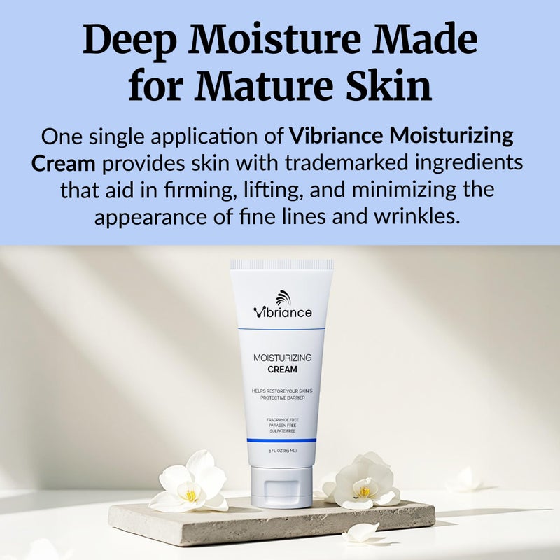 Vibriance Moisturizing Cream | Anti Aging Moisturizer for Face with Squalane, Niacinamide | Moisturizer for Aging Skin | Day/Night Face Cream for Older Women 60 Plus - Image 5