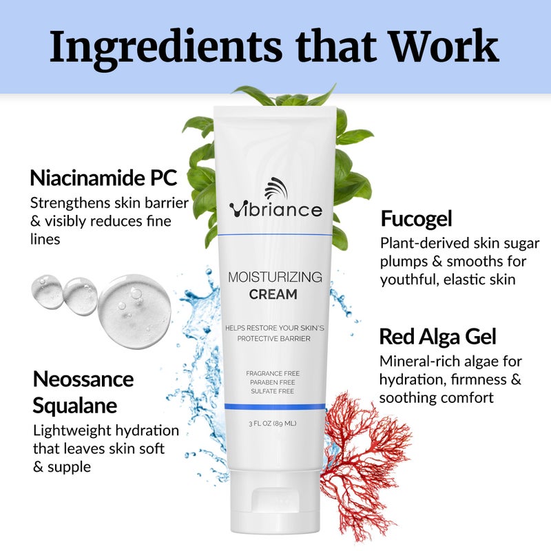 Vibriance Moisturizing Cream | Anti Aging Moisturizer for Face with Squalane, Niacinamide | Moisturizer for Aging Skin | Day/Night Face Cream for Older Women 60 Plus - Image 4