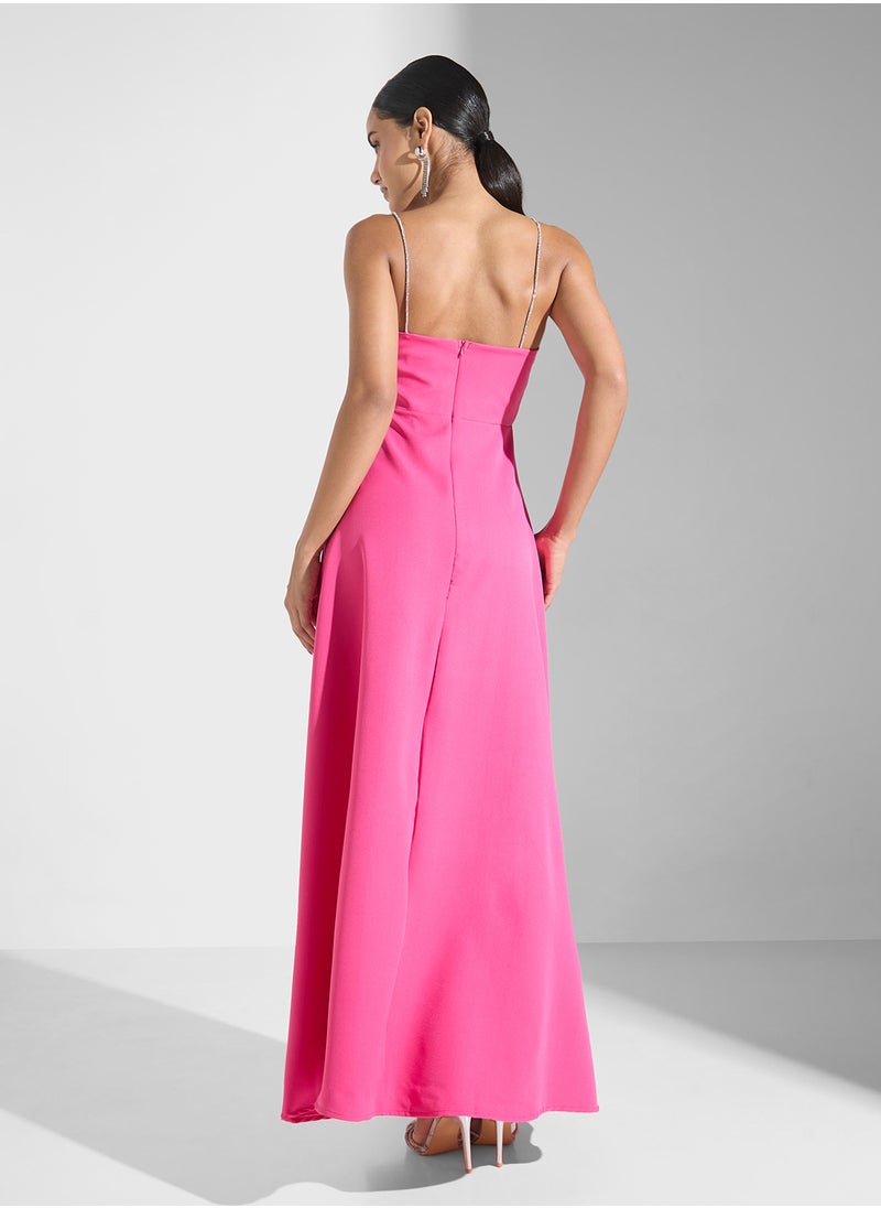 Ella Limited Edition - A-Line Evening Dress With Crystal Straps - Image 1