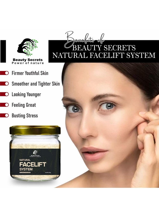 BEAUTY SECRETS Natural Face Lifting Pack/Mask || Beauty Secrets Instant Face Lift System | Tight,Glowing and Youthful Skin in just 20 Minutes | For Men & Women | 22Gms - Image 5