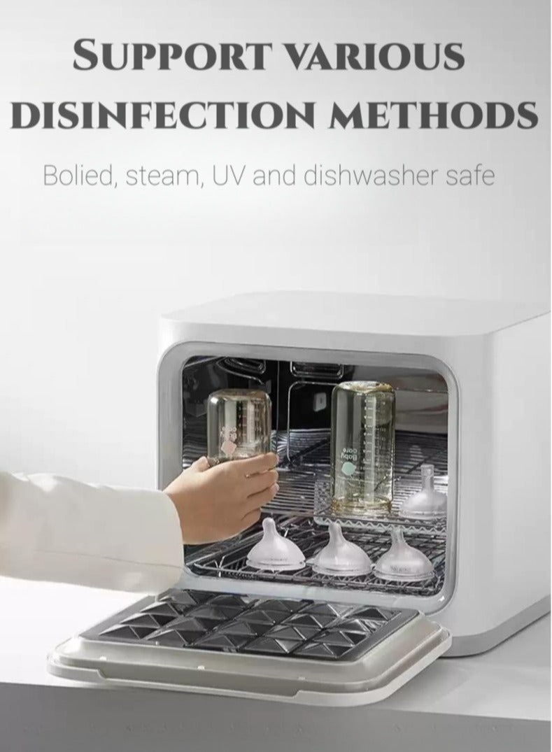 Baby Care Baby feeding Bottle with 13° Incline Nipple Design, Baby Milk Bottle Anti-Colic Learner Cup with Handle, BPA-Free, Easy to Feed, Multi-Use Baby Bottle Blue 240ml - Image 5