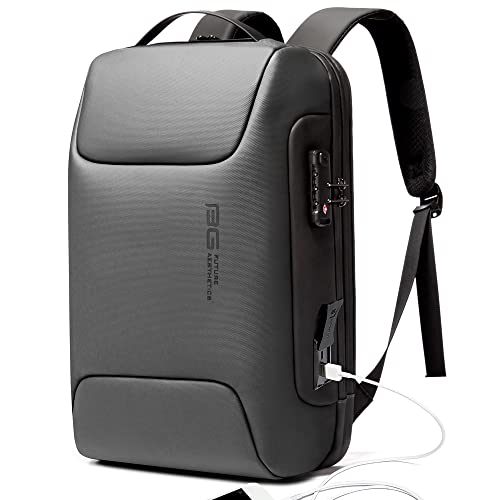 BANGE Anti Theft Backpack，Smart Business Laptop Fits 15.6 Inch Notebook, Work Backpack with USB Charging Port for Men and Women… - Image 1