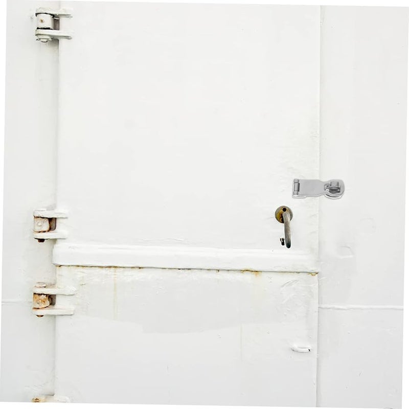 Heavy Duty Stainless Steel Hasp Lock Latch with Padlock Bracket for Cabinet Boat Door - Image 4