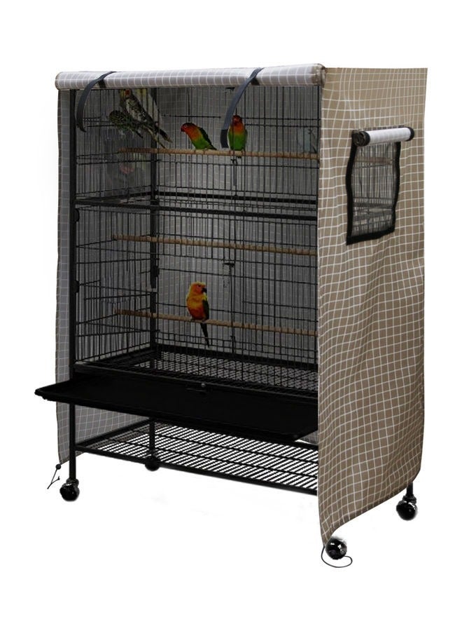 Bird Cage Cover, Dark Colored Drape for Animal Crate, Outdoor Breathable, Waterproof & Washable Night Cover for Cages, Distraction and Light Eliminator for Mink, Totoro, Parakeets, Parrot - Image 1