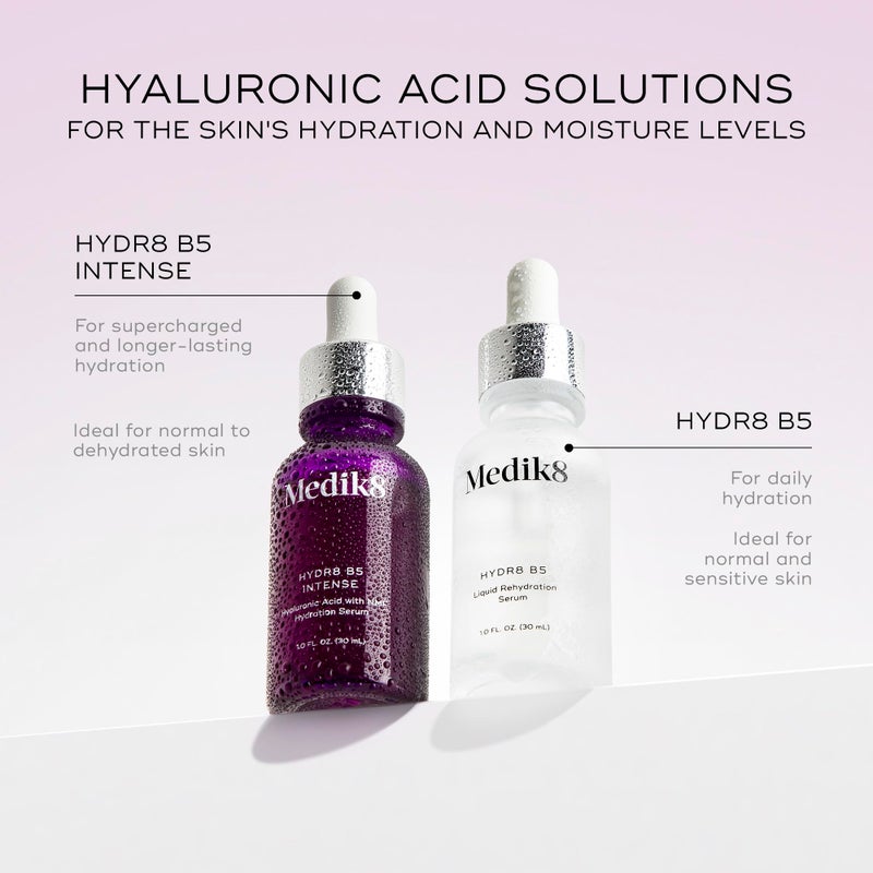 Medik8 Hydr8 B5 Intense - Hyaluronic Acid Serum - Moisturizing and Antioxidant Serum for Face - Smooths Fine Lines and Wrinkles - Vegan - 1.0 oz - Image 5