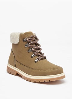 Mister Duchini Boys Solid High Ankle Boots with Zip Closure  - Image 3