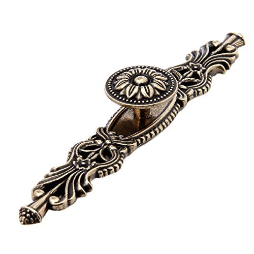Mgoodoo 6.7" Knobs Handles with Plate, Vintage Antique Bronze Door Handle Furniture Knobs Pull for Kitchen Cabinets Cupboard Closet with 6 Screws - Image 1