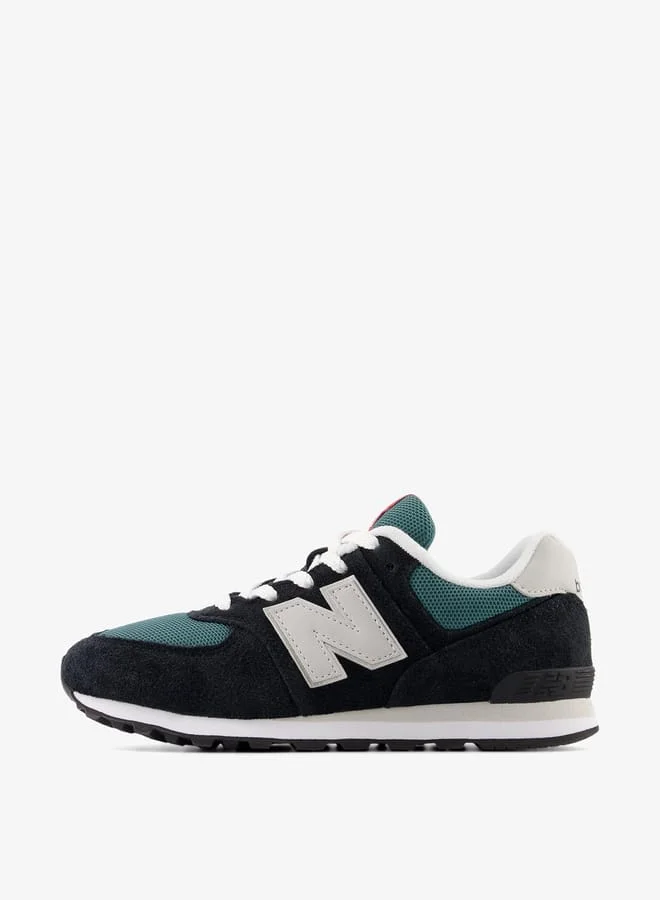 نيو بالانس Boys' Logo Detail Sneakers with Lace-Up Closure
