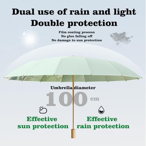 PJxtal National style folding umbrella - a portable umbrella that can withstand typhoons, protect against sun, and even be used as a work of art - Image 5