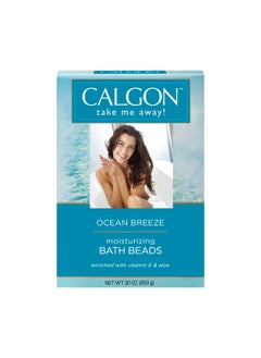 Calgon Ultra-Moisturizing Bath Beads, Ocean Breeze, 30 Ounce  - Image 1