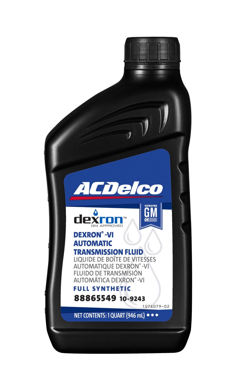 ACDelco GM Original Equipment 10-9243 (88865549) Dexron VI Full Synthetic Automatic Transmission Fluid - 1 qt (Pack of 12) - Image 1