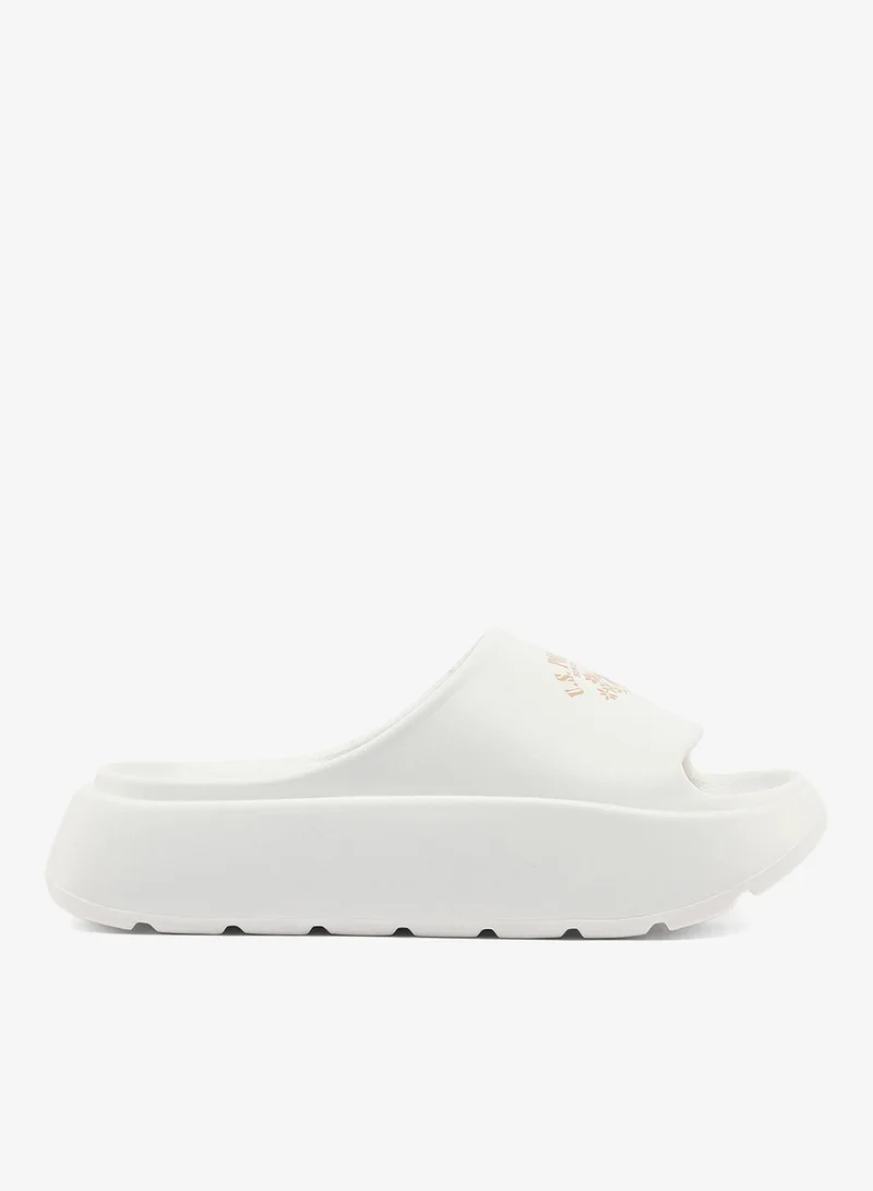 Women's White Slides - Stylish Perfect for Casual Outfit