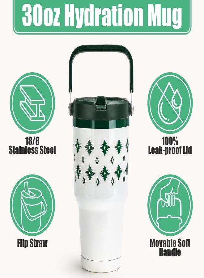 Cafezi 30 oz Tumbler with Lid and Straw, Stainless Steel Vacuum Insulated Tumblers with Flip Straw and Top Handle, Reusable Insulated Water Bottle for Home, Office, Leakproof, Fit in Cup Holder - Image 5
