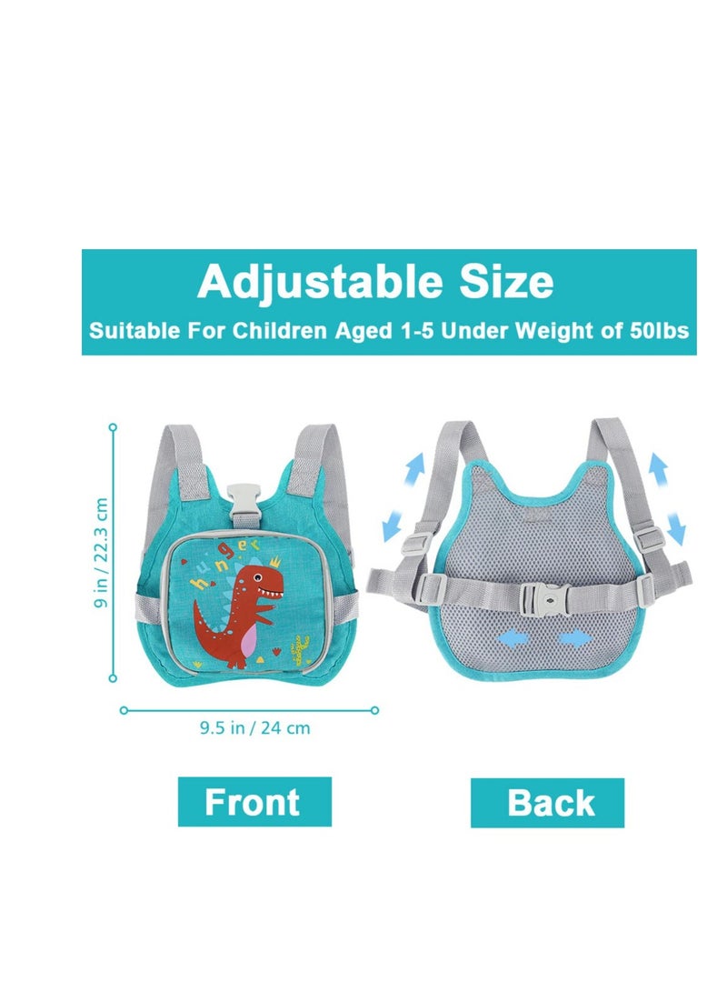 SYOSI Toddler Harness Leashes & Anti Lost Wrist Link, Anti-Lost Holder Bracelet Strap Tether, Walking Wristband Safety Backpack for Toddlers, for Kids Girls Outdoor Activity Keep Kid Close(Dinosaur)  - Image 2