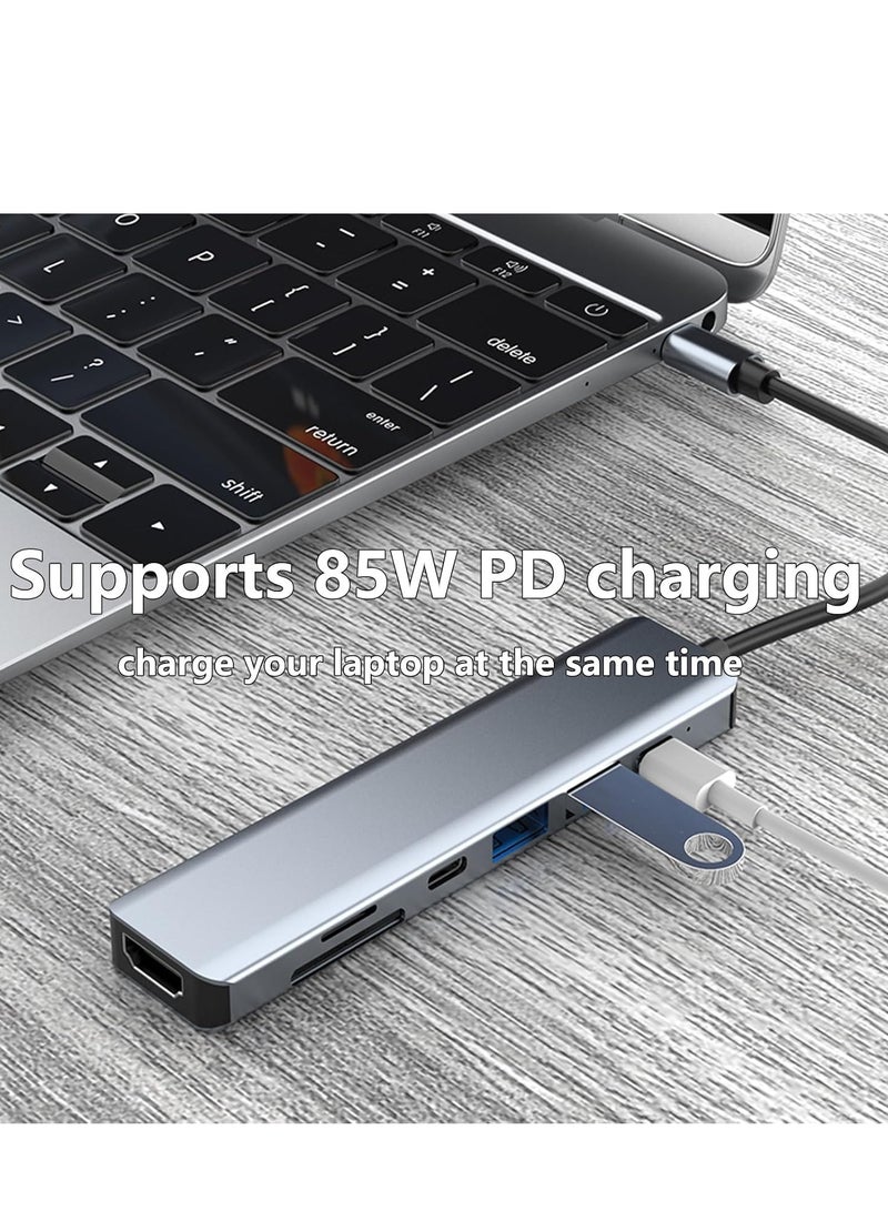 ELTRAZONE 7-in-1 USB C Hub with 4K HDMI, 2 USB 3.0 Ports, USB 2.0, USB C, SD/TF Card Reader & 100W PD – Compatible with Mac, Dell, HP Laptops & Peripherals – Ultimate Connectivity Solution - Image 5