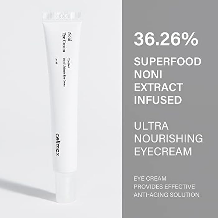 celimax Noni Ultimate Eye Cream 20ml - with 36.26% of Noni Fruit Extract, Bakuchiol, Retinol, Anti-Aging, Anti Wrinkle, Rejuvenate the Sensitive Eye Area - Image 2