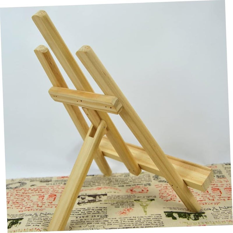 حامل صورة خشبي صغير بطول 4 بوصة لإطار عرض الأعمال الفنية وصور الهاتف - Image 4