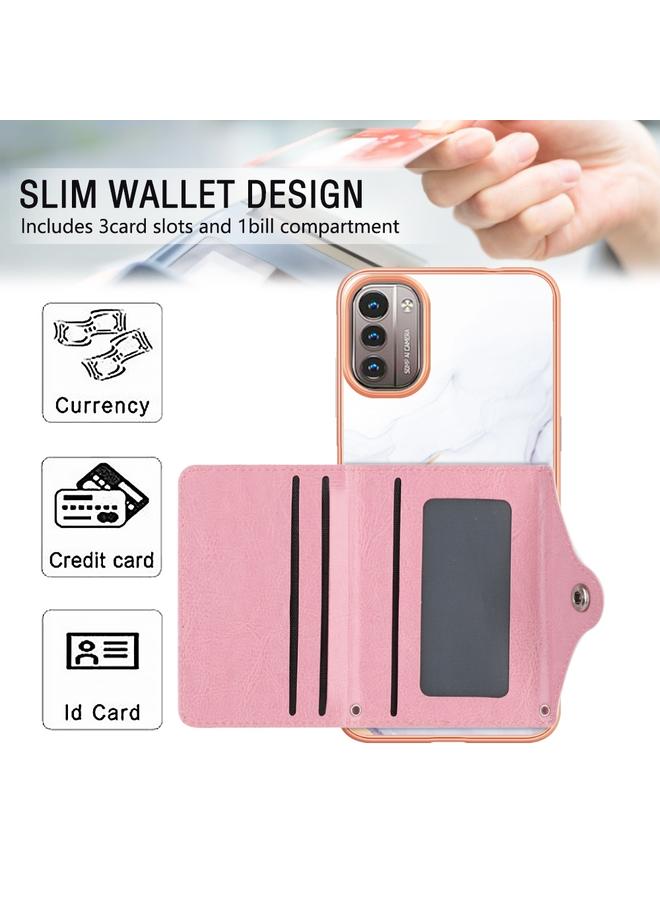 S-TOP Case For Nokia G21 / G11 Marble Pattern IMD Card Slot Phone Case - Image 4