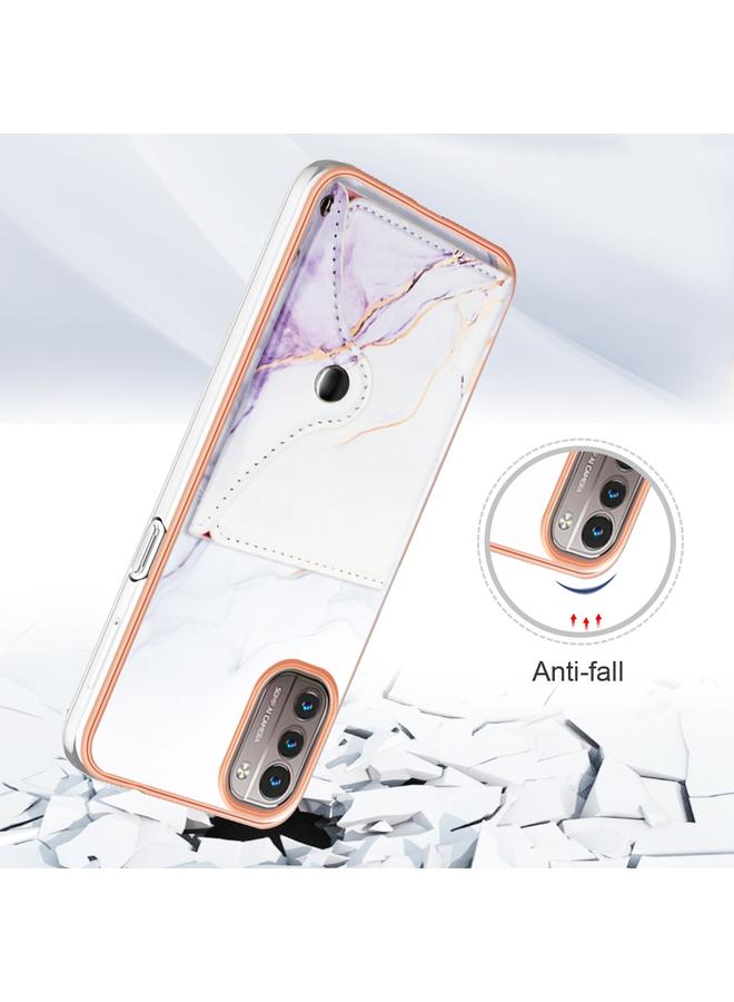 S-TOP Case For Nokia G21 / G11 Marble Pattern IMD Card Slot Phone Case - Image 2