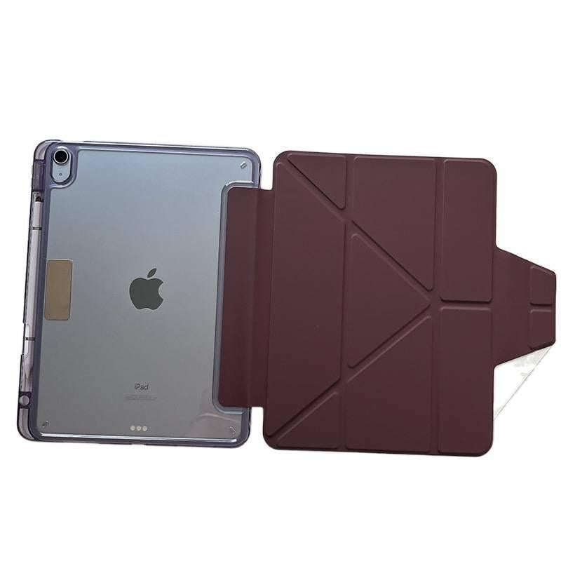 DGG حافظة آيباد شفافة بظهر واضح لجهاز iPad Pro 13 / iPad Pro 11 باللون بنفسجي بظهر شفاف باللون البنفسجي - Image 1