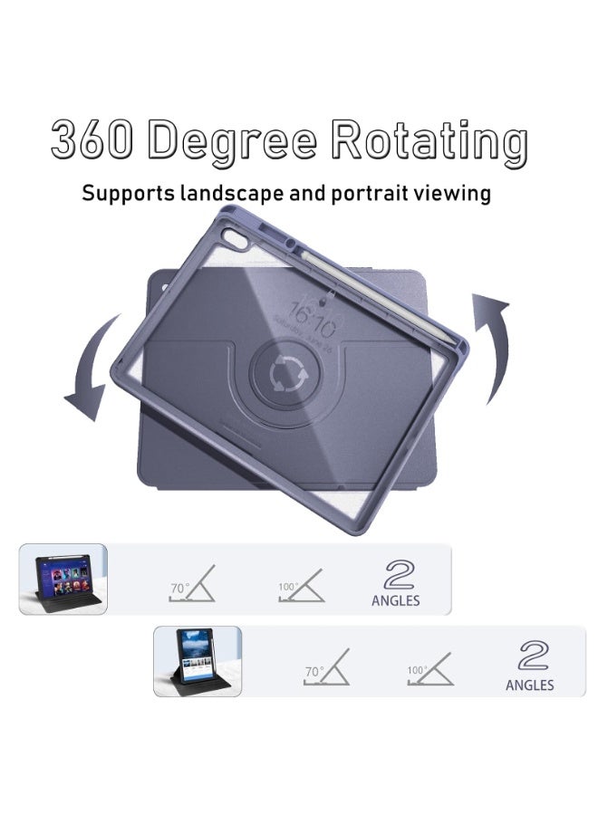 eGreen99 for Samsung Galaxy Tab S10 Plus / S9 FE Plus / S9 Plus Case Cover,Tablet Protective Case  , Acrylic 360 ° Rotating Design, Automatic Wake-up/sleep - Image 5