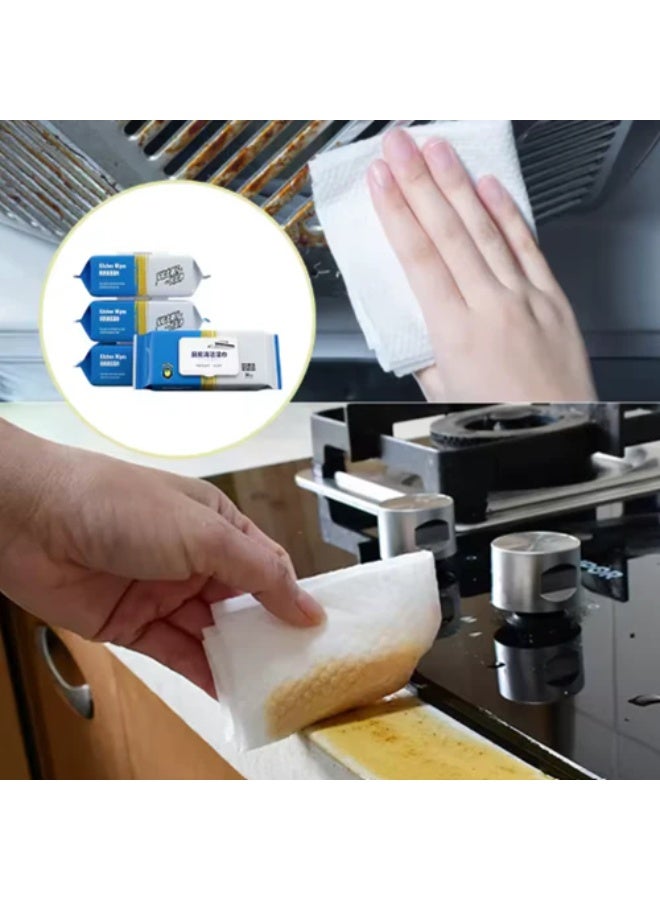 Pack of 80 Multi-Purpose Cleaning Wipes – Fresh Scent, Soft & Durable Disposable Wipes for Quick and Easy Cleaning – Ideal for Home, Office, Kitchen, Bathroom & Travel Use - Image 1